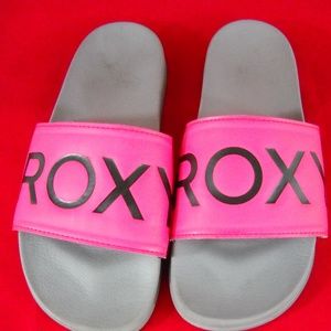 Roxy Pink Size 9 Slip On Sandals Flats CUTE!